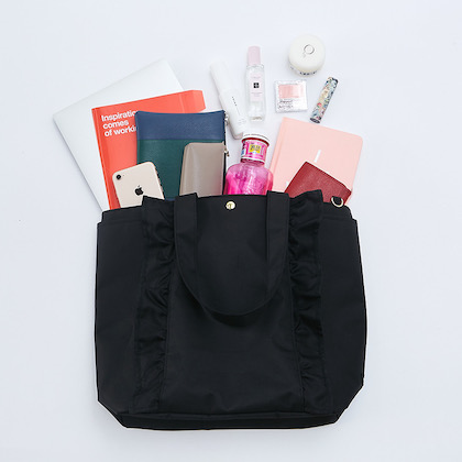NOLLEY'S 撥水加工つき 2WAY FRILL TOTE BAG BOOK