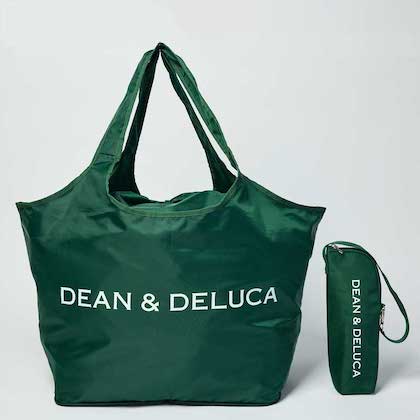 DEAN ＆ DELUCA (ディーン＆デルーカ レジかご買物バッグ&保冷ボトルホルダー SOHOグリーン