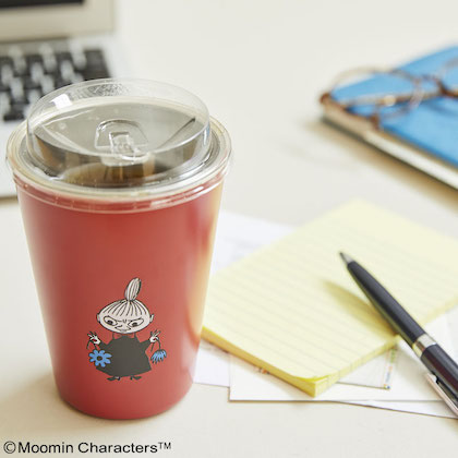 MOOMIN CUP COFFEE TUMBLER BOOK リトルミイとニョロニョロ RED ver.