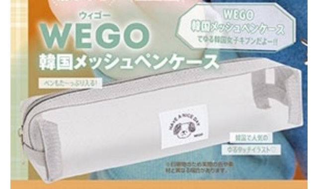 WEGO(ウィゴー)韓国メッシュペンケース