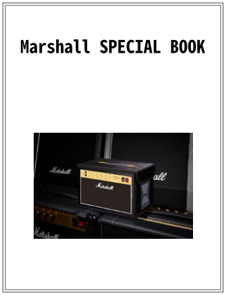 Marshall SPECIAL BOOK仮表紙