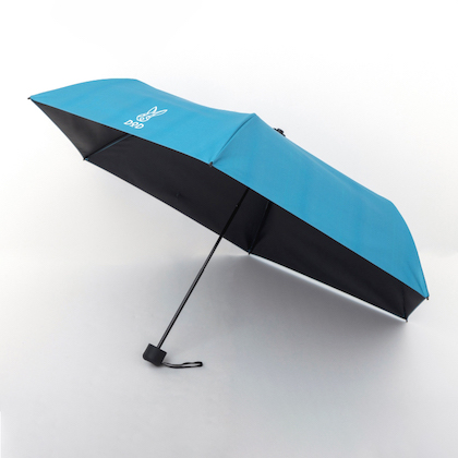 DOD 晴雨兼用折りたたみ傘 BLUE GRAY