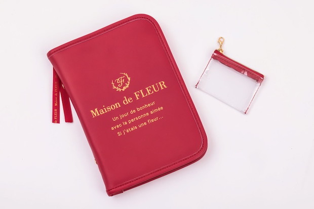 Maison de FLEUR BOOK マルチケース付き RED ＜セブン限定＞