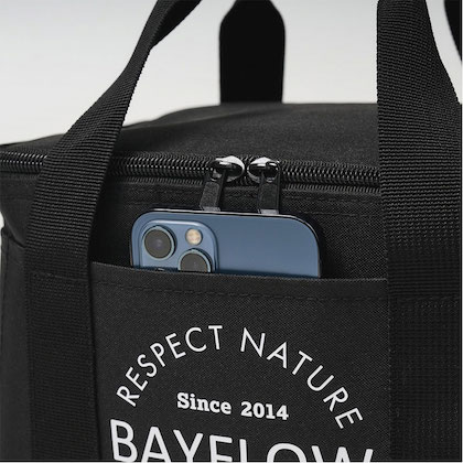 BAYFLOW スクエア型保冷バッグ 外ポケット
