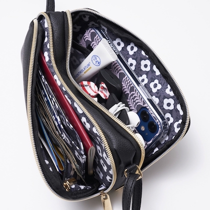 kippis (キッピス) 2層式お財布＆スマホショルダー 一体型バッグ