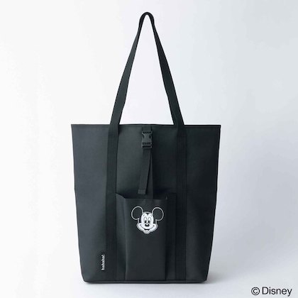 ミッキーマウスデザインのトートバッグ [color:BLACK]