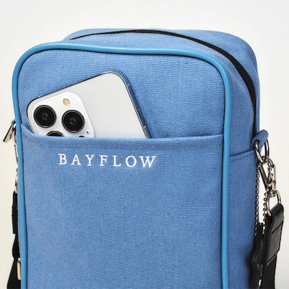 BAYFLOW (ベイフロー) LOGO SHOULDER BAG BLUE