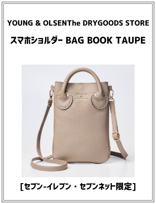 YOUNG & OLSEN The DRYGOODS STORE スマホショルダー BAG BOOK TAUPE