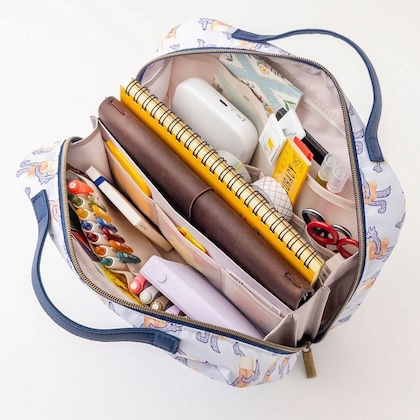 手帳タイムを愉しむ文具ポーチ