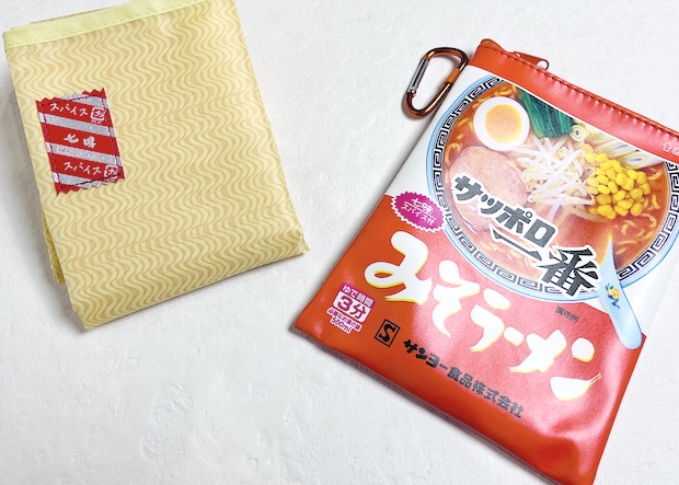 サッポロ一番 みそラーメン そのままポーチ&Big麺エコバッグ