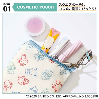 Sanrio characters (サンリオキャラクターズ) シンプルでオトナっぽ可愛い♡サンリオキャラクターズポーチ3点セット