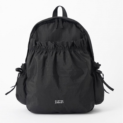 SISTER AUDREY 超軽量! 大人かわいいフリルギャザーリュックBOOK [color:black]