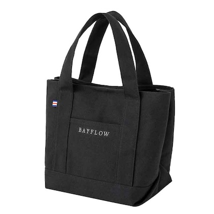BAYFLOW(ベイフロー) 収納5ポケット　LOGO TOTE BAG BLACK/GRAY