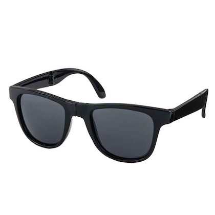 反射をブロック! 安全! 快適! 折りたたみ偏光グラス ブラックレンズ ver. ケース付き