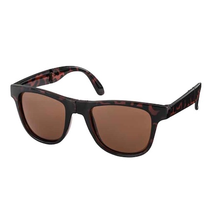 反射をブロック! 安全! 快適! 折りたたみ偏光グラス ブラウンレンズ ver. ケース付き