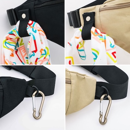 DOD 立体ポケット付き多機能ボディバッグBOOK BLACK / BEIGE