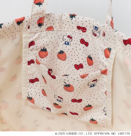 HELLO KITTY×kippis　巾着トートバッグ Metsamansikka