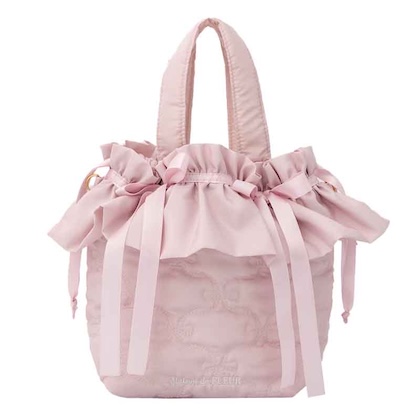 Maison de FLEUR Ribbon Bag Book [color:pink][material:quilting]