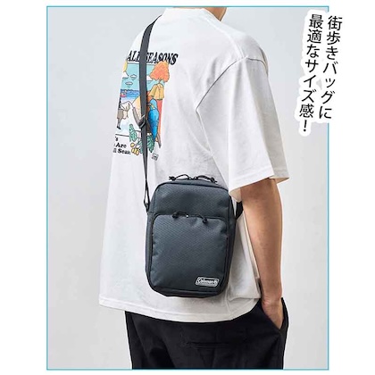 コールマン じゃばらポケット付きショルダーバッグ