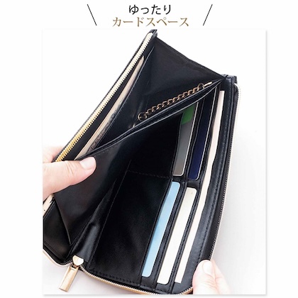 Harriss (ハリス) たっぷり入るL字ファスナー長財布