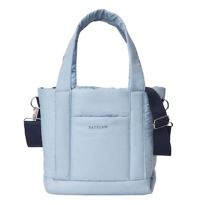 BAYFLOW (ベイフロー) 収納5ポケットキルティングバッグ blue[material:quilting]