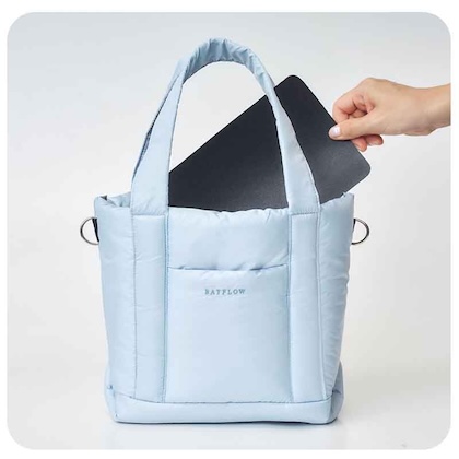 BAYFLOW (ベイフロー) 収納5ポケットキルティングバッグ blue