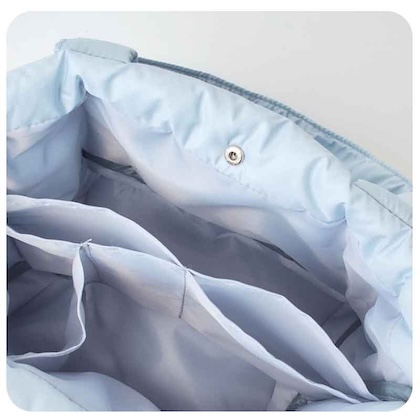 BAYFLOW (ベイフロー) 収納5ポケットキルティングバッグ blue