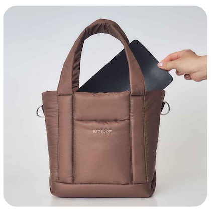 BAYFLOW (ベイフロー) 収納5ポケットキルティングバッグ brown