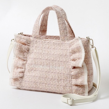 JILL by JILL STUART （ジル バイ ジルスチュアート）ツイードフリルバッグ PINK ver.