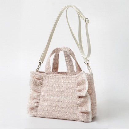 JILL by JILL STUART （ジル バイ ジルスチュアート）ツイードフリルバッグ PINK ver.