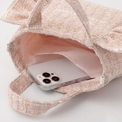 JILL by JILL STUART （ジル バイ ジルスチュアート）ツイードフリルバッグ PINK ver.