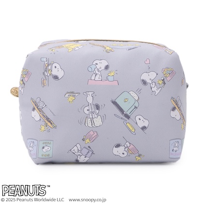 SNOOPY ふわふわBIGポーチ & すやすや前髪クリップ2個セット BOOK