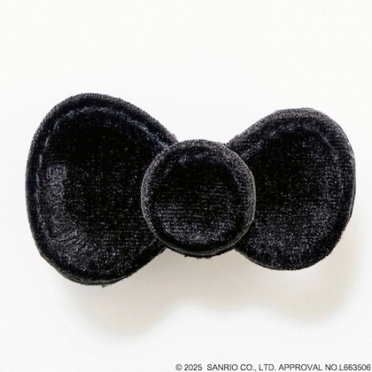 HELLO KITTY × BRILMY 中身が見えて時短がかなう ズボラに優しいコスメポーチ BOOK VELOUR BLACK ver.