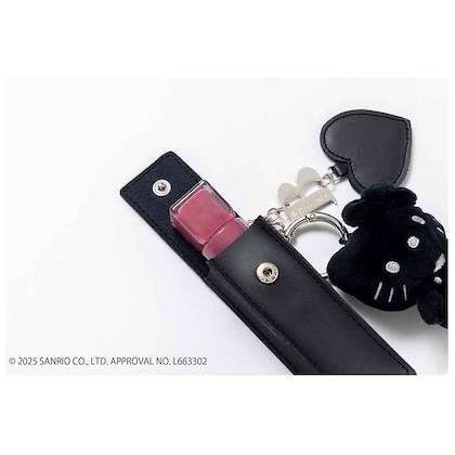 HELLO KITTY × BRILMY いつでもササッとお直しできる ズボラに優しいミラー付きリップチャーム BOOK BLACK ver. SPECIAL PACKAGE