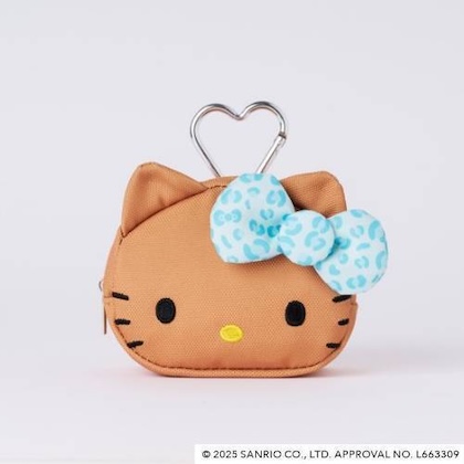 mini (ミニ) 2026年 1月号 雑誌 付録 [ひょう柄リボンが可愛い♡日焼けしたハローキティのポーチチャーム][design:leopard]