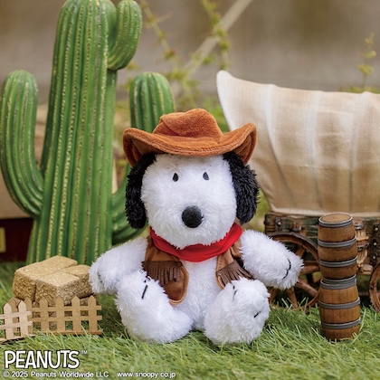 SNOOPY 2026 午 カウボーイスヌーピーのぬいぐるみポーチ BOOK