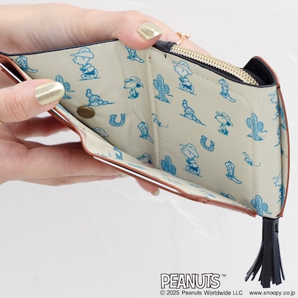 SNOOPY YEAR OF THE HORSE MINI WALLET BOOK BLACK