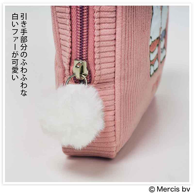 miffy (ミッフィー) 刺繍入り コーデュロイポーチ