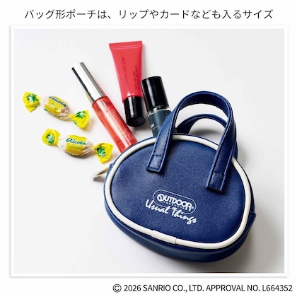リンネル 2026年 3月号 雑誌 付録 [ハローキティ×アウトドアプロダクツ ミニサイズがかわいい！顔形&バッグ形ポーチなチャームセット]