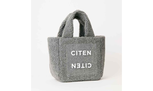 CITEN (シテン) クリアポケット付き もふもふボアバッグ