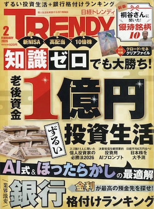 日経トレンディ 2026年 2月号 雑誌 付録 [クロード・モネ クリアファイル]