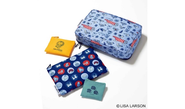 大人のおしゃれ手帖 2026年 2月号 雑誌 付録 [リサ・ラーソン 特大立体ケース＆ポーチ4点セット]