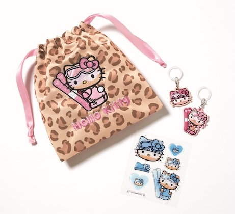 sweet (スウィート) 2026年 3月号 雑誌 付録 [雪焼け♡ ハローキティ 真冬の盛り盛り4点セット][design:leopard]