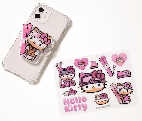 sweet (スウィート) 2026年 3月号増刊 雑誌 付録 [雪焼け♡ ハローキティ アクリルスマホグリップ&ぷっくりシール]