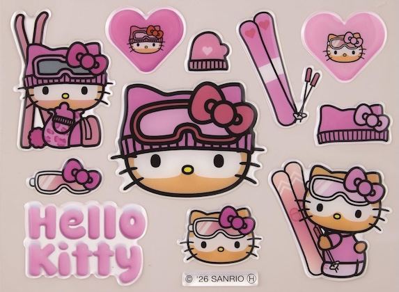 sweet (スウィート) 2026年 3月号増刊 雑誌 付録 [雪焼け♡ ハローキティ アクリルスマホグリップ&ぷっくりシール]