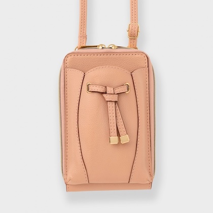 VIS フラワーカットスマホショルダー PINK