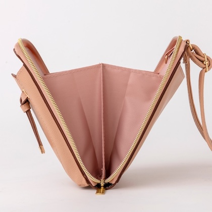 VIS フラワーカットスマホショルダー PINK