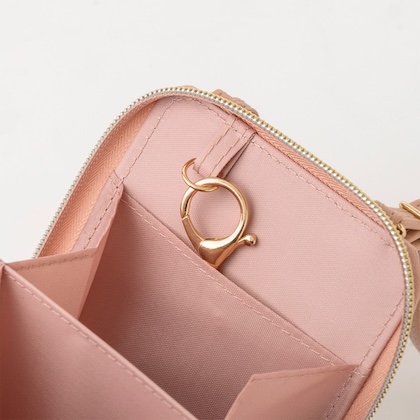 VIS フラワーカットスマホショルダー PINK