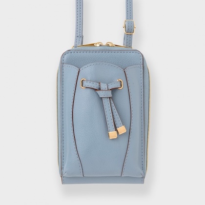 VIS (ビス) フラワーカットスマホショルダー SAXE BLUE