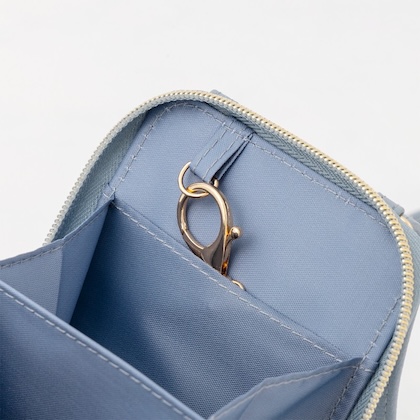 VIS (ビス) フラワーカットスマホショルダー SAXE BLUE